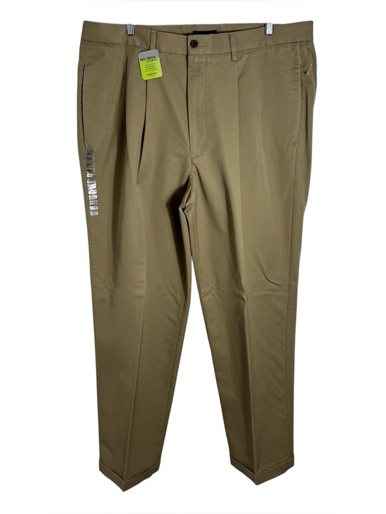 Liz Claiborne Other - Men’s Pleated Khaki Dress Pants Cuffed Hem Office Career Trousers 40x32